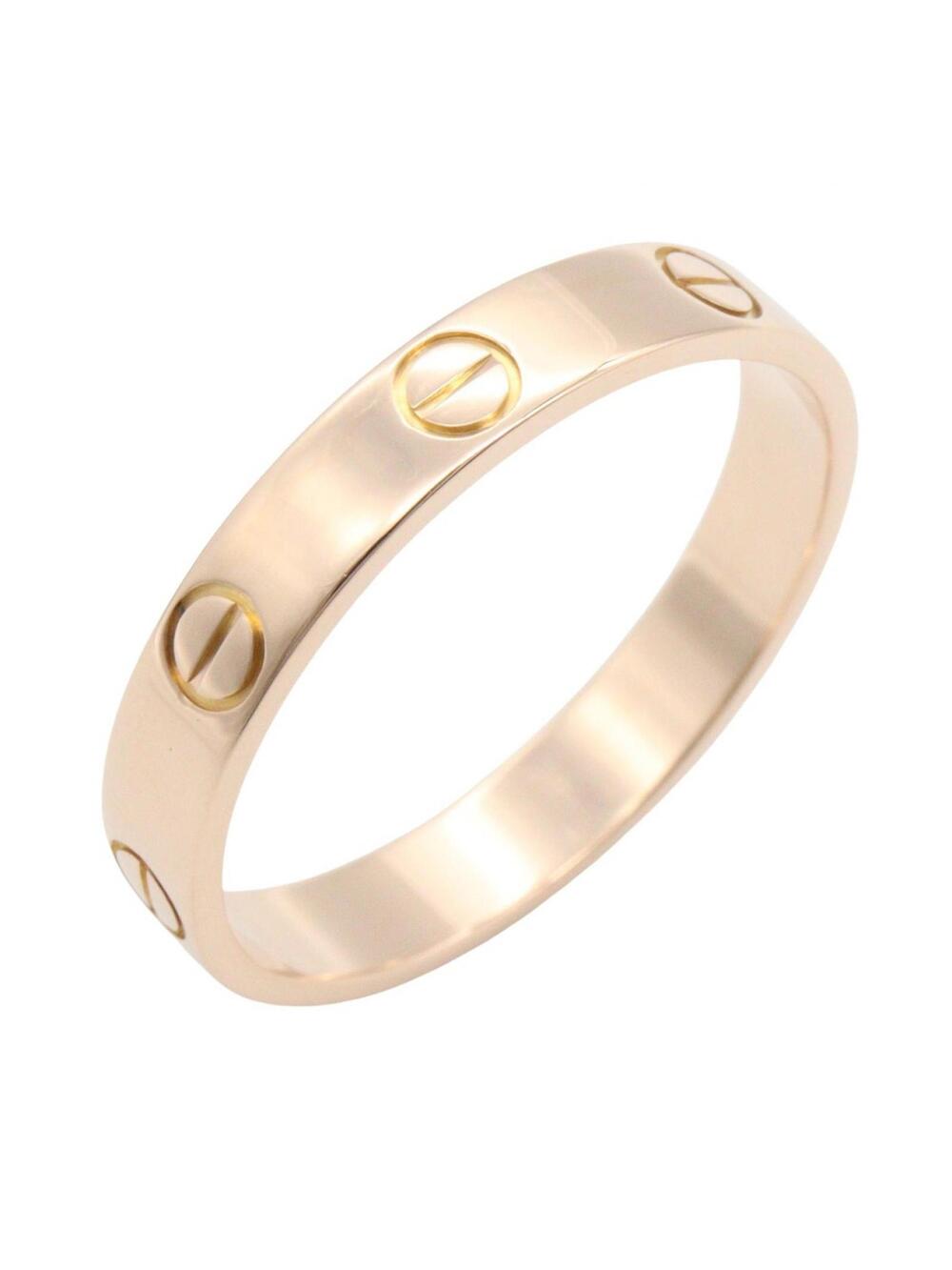 Cartier Mini Love Ring 18Kpg Pink Rose #334802C13B